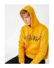Baskılı Kapşonlu Sweatshirt Şardonlu