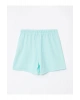 LCW Kids Turkuaz Beli Lastikli Basic Kız Çocuk Şort