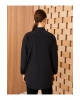 Gömlek Yaka Düz Uzun Kollu Oversize Poplin Kadın Tunik