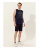Bisiklet Yaka Lacivert Erkek T-shirt Beder