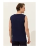 Bisiklet Yaka Lacivert Erkek T-shirt Beder