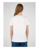 22y0654k1 Bisiklet Yakakısa Kollu Normal Kalıp Baskılı Beyaz Kadın T-shirt