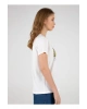 22y0654k1 Bisiklet Yakakısa Kollu Normal Kalıp Baskılı Beyaz Kadın T-shirt