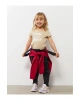 Bisiklet Yaka Kısa Kol Baskılı Pamuklu Kız Bebek Tişört