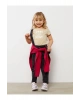 Bisiklet Yaka Kısa Kol Baskılı Pamuklu Kız Bebek Tişört