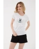 Kadın T-shirt Beyaz 23y0687k1