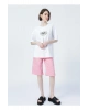 22y0402k1 Bisiklet Yaka Relaxed Baskılı Beyaz Kadın T-shirt