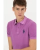 Erkek Mor Polo Yaka T-shirt