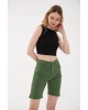 Kolsuz Crop Bluz Siyah