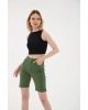 Kolsuz Crop Bluz Siyah