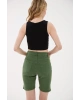 Kolsuz Crop Bluz Siyah
