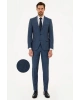 Erkek Mavi Ekstra Slim Fit Takım Elbise