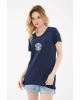 Pulpayetli T-shirt Lacivert / Navy