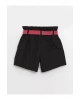 Beli Lastikli Basic Kız Çocuk Şort
