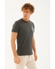 Baskılı T-shirt Antra Melanj / Anthra Melange