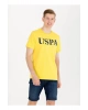 Bisiklet Yaka Koyu Sarı Erkek T-shirt Geartıy023