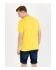 Bisiklet Yaka Koyu Sarı Erkek T-shirt Geartıy023