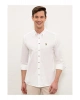 Erkek Dokuma Regular Fit Beyaz Gömlek