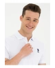 U.S. Polo Assn. Polo Yaka Beyaz Erkek T-Shirt TP08IY023