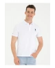 U.S. Polo Assn. Polo Yaka Beyaz Erkek T-Shirt TP08IY023