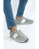 Hakiki Deri Pontos Gri Erkek Sneaker Ayakkabı