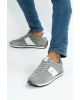 Hakiki Deri Pontos Gri Erkek Sneaker Ayakkabı