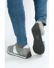 Hakiki Deri Pontos Gri Erkek Sneaker Ayakkabı