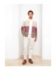 Slim Fit Uzun Kollu Renk Bloklu Erkek Gömlek
