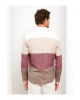 Slim Fit Uzun Kollu Renk Bloklu Erkek Gömlek