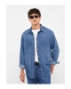 Regular Fit Uzun Kollu Erkek Jean Gömlek