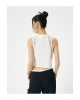 File Detaylı Kısa Atlet Pamuklu Slim Fit