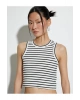 Crop Atlet Halter Yaka Fitilli