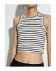 Crop Atlet Halter Yaka Fitilli