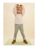 Beli Lastikli Basic Kız Bebek Pantolon