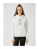 Kedi Baskılı Kapüşonlu Sweatshirt Uzun Kollu Içi Polarlı