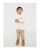 Balıkçı Yaka Uzun Kollu Erkek Bebek Tişört