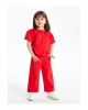 Basic Geniş Paça Gabardin Kız Bebek Pantolon