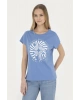 1832036 GOST US Polo Assn Kadın T-shirt KOYU MAVİ