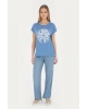 1832036 GOST US Polo Assn Kadın T-shirt KOYU MAVİ