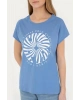 1832036 GOST US Polo Assn Kadın T-shirt KOYU MAVİ