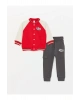 Bisiklet Yaka Uzun Kollu Baskılı Erkek Bebek Sweatshirt ve Pantolon 2li Takım