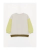 Bisiklet Yaka Uzun Baskılı Erkek Bebek Sweatshirt ve Pantolon 2li Takım