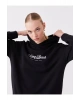 Baskılı Uzun Kollu Oversize Kadın Hoodie