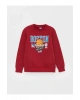 Bisiklet Yaka Baskılı Uzun Kollu Erkek Çocuk Sweatshirt ve Eşofman Altı
