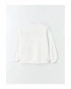 Bisiklet Yaka Nakışlı Uzun Kollu Kadın Sweatshirt
