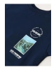 LCW Kids Rahat Kalıp Bisiklet Yaka Baskılı Erkek Çocuk Sweatshirt