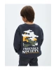Lw - Bisiklet Yaka Baskılı Uzun Kollu Erkek Çocuk Sweatshirt