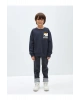 Lw - Bisiklet Yaka Baskılı Uzun Kollu Erkek Çocuk Sweatshirt