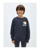 Lw - Bisiklet Yaka Baskılı Uzun Kollu Erkek Çocuk Sweatshirt