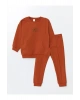 Lcw Bisiklet Yaka Uzun Kollu Basic Erkek Bebek Sweatshirt Ve Eşofman Alt 2li